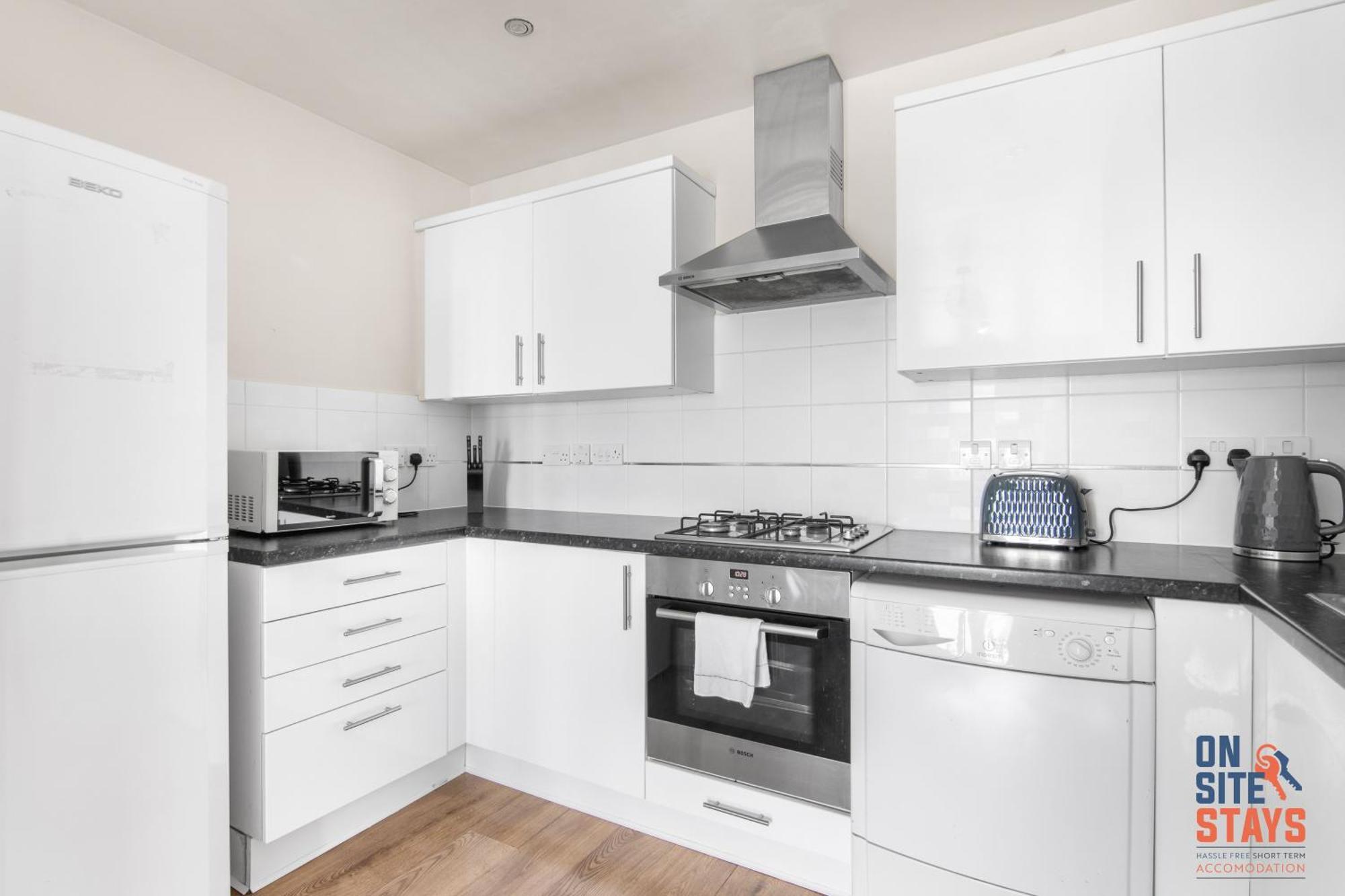 Onsitestays - Cosy 2-Bedroom Apartment With Free Parking, Wi-Fi & London Links Northfleet Eksteriør billede